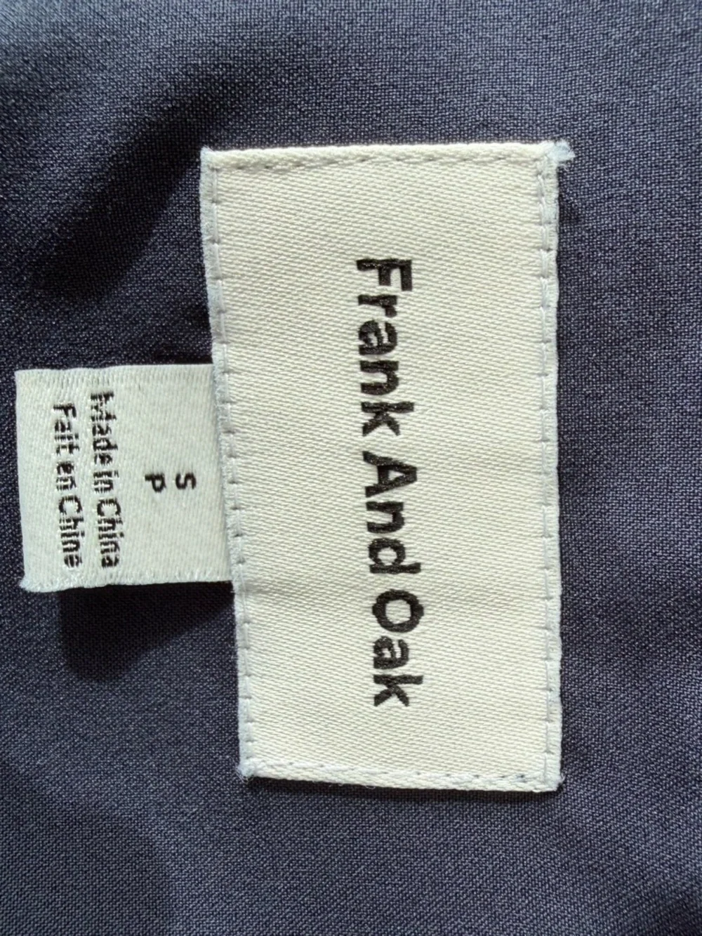 Frank And Oak Navy Tencel Linen Blend Button-Down Midi Dress S - Picture 9 of 11